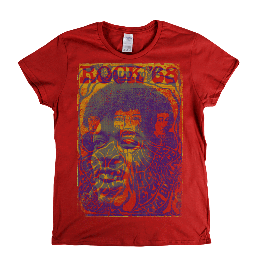 Hendrix Rock 68 Womens T-Shirt