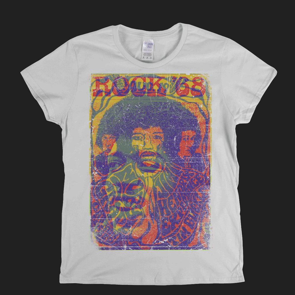 Hendrix Rock 68 Womens T-Shirt