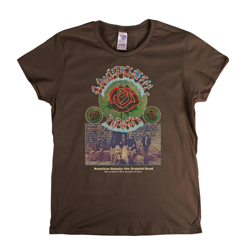 Grateful Dead American Beauty Poster Womens T-Shirt