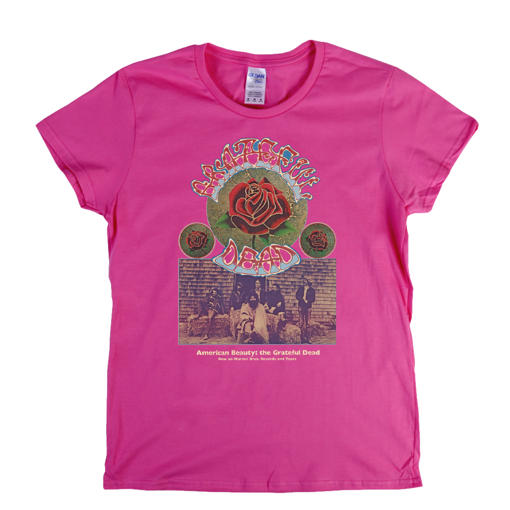 Grateful Dead American Beauty Poster Womens T-Shirt