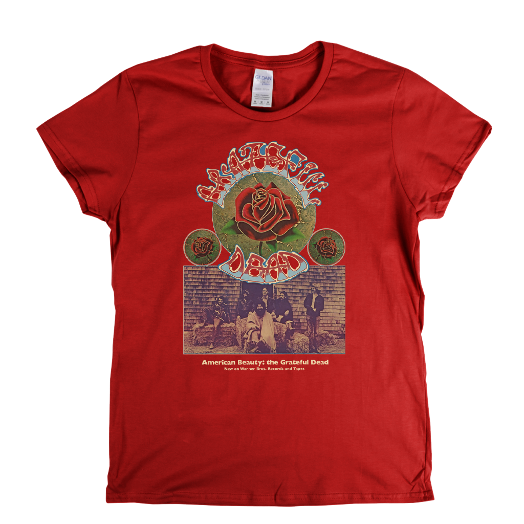 Grateful Dead American Beauty Poster Womens T Shirt