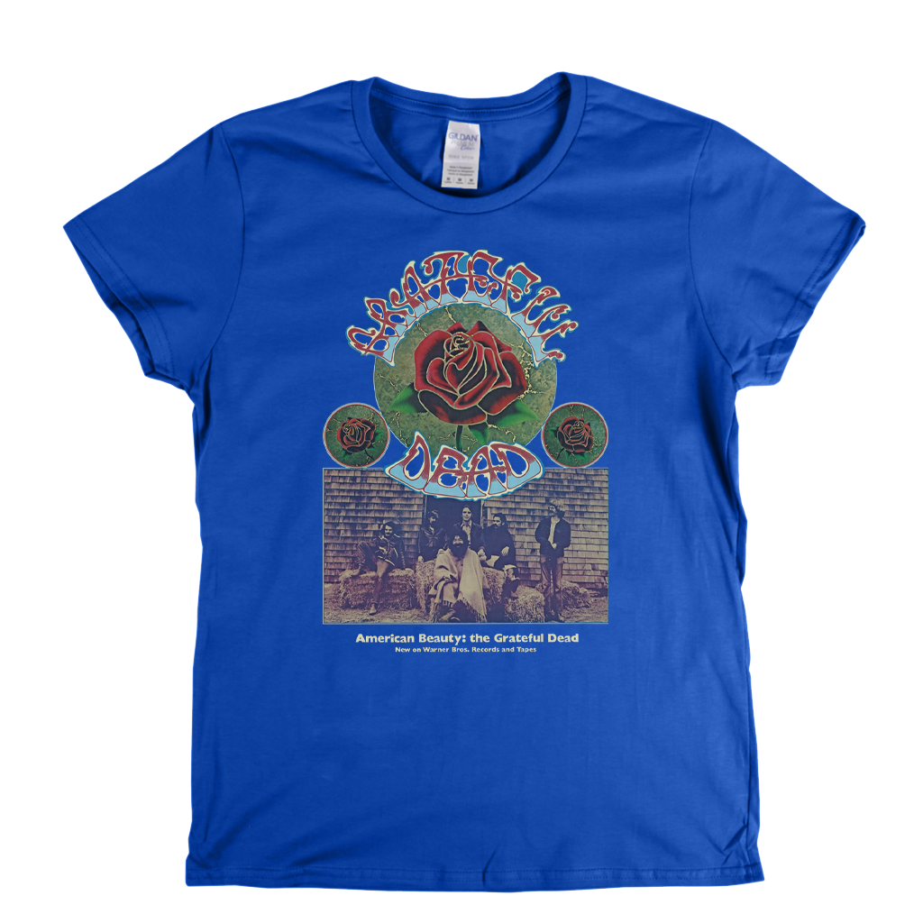 Grateful Dead American Beauty Poster Womens T-Shirt