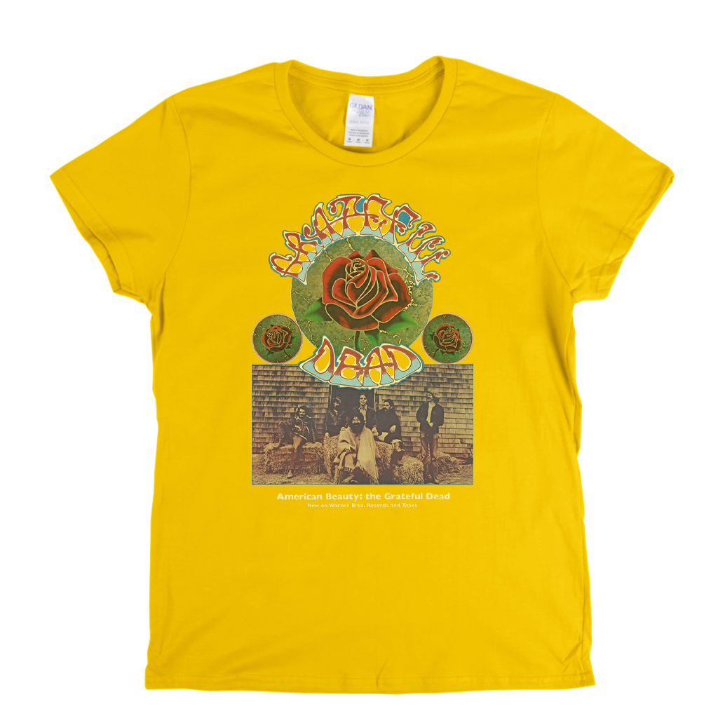 Grateful Dead American Beauty Poster Womens T-Shirt