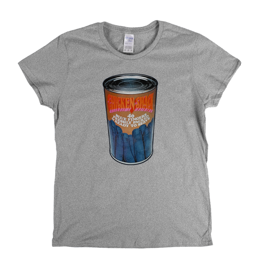 Chicken Shack 40 Blue Fingers Womens T-Shirt