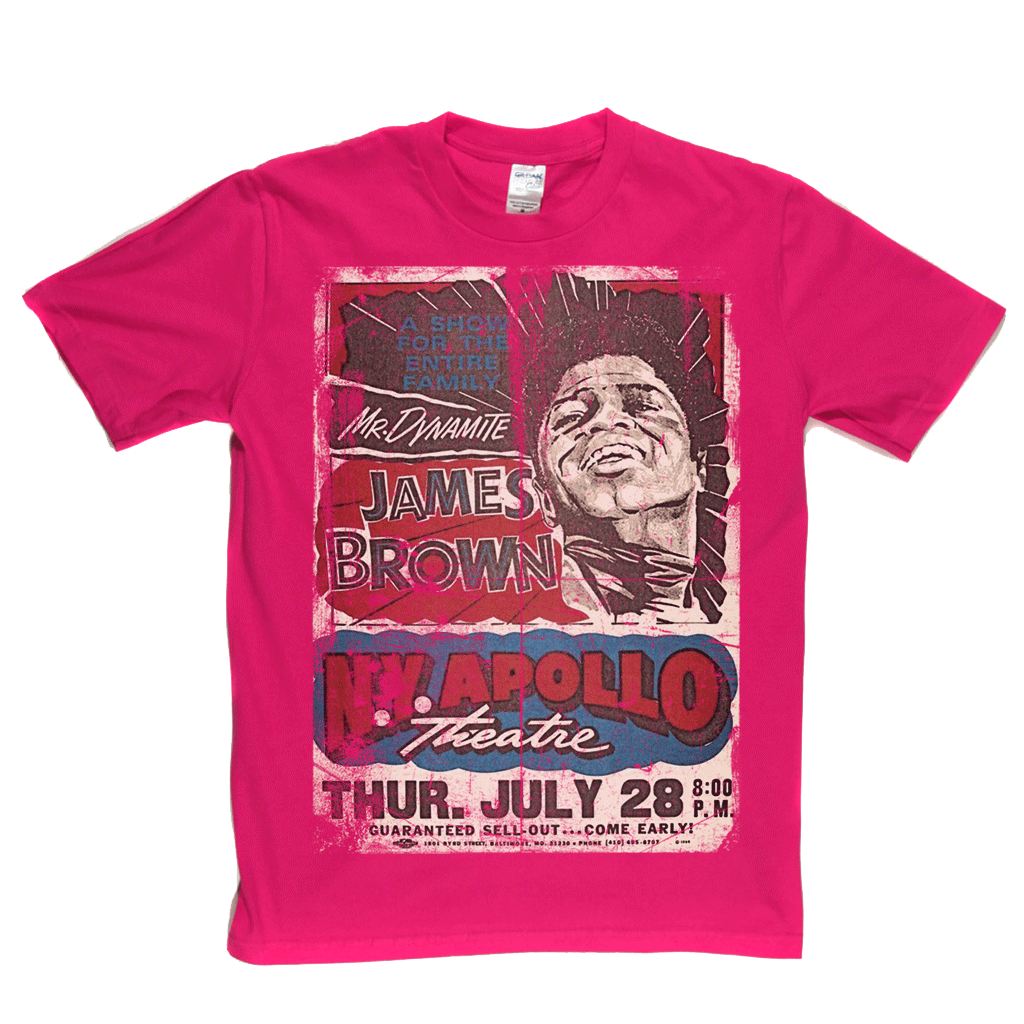 James Brown Apollo Poster T-Shirt