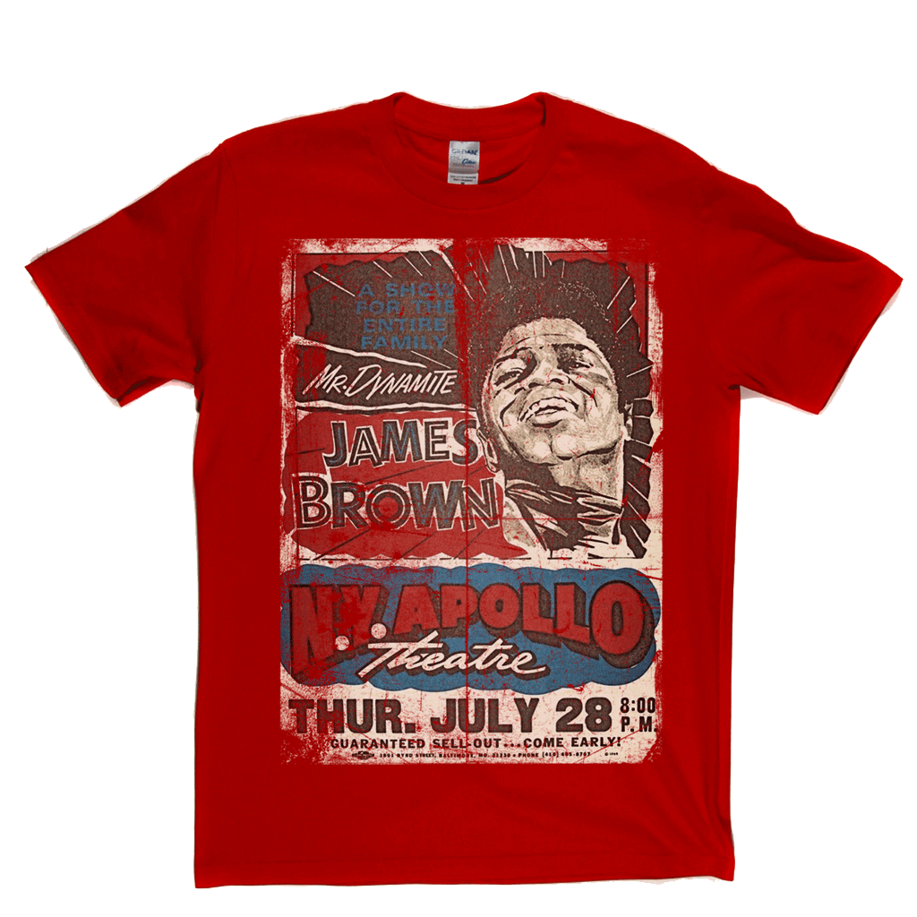 James Brown Apollo Poster T-Shirt