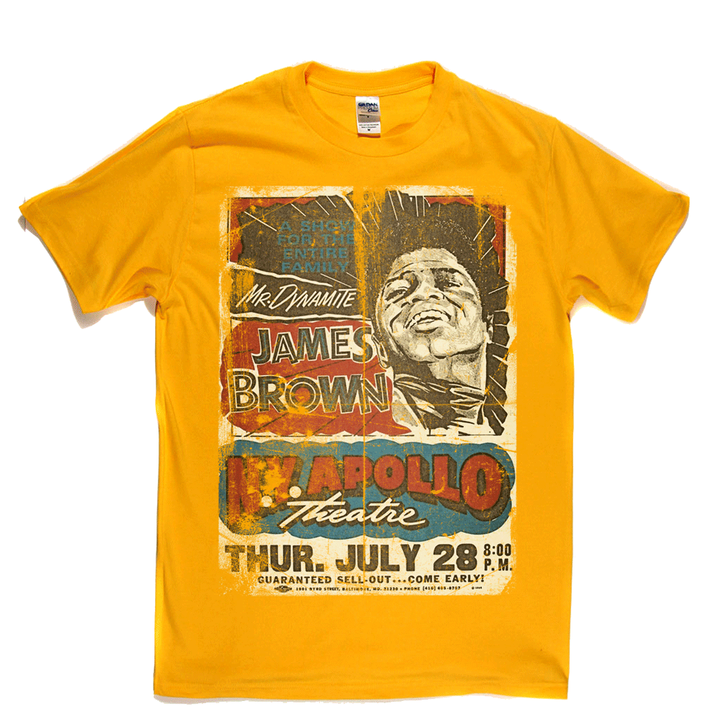 James Brown Apollo Poster T-Shirt