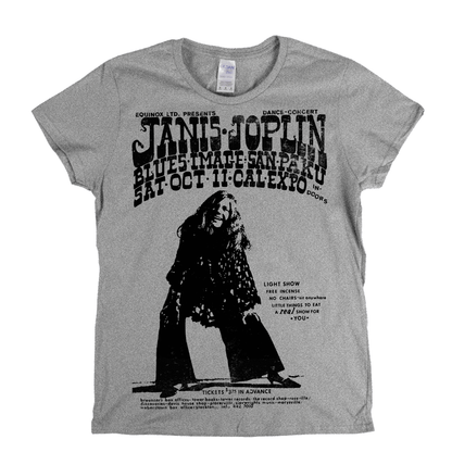 Janis Joplin Concert Poster Womens T-Shirt