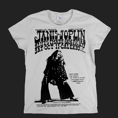 Janis Joplin Concert Poster Womens T-Shirt