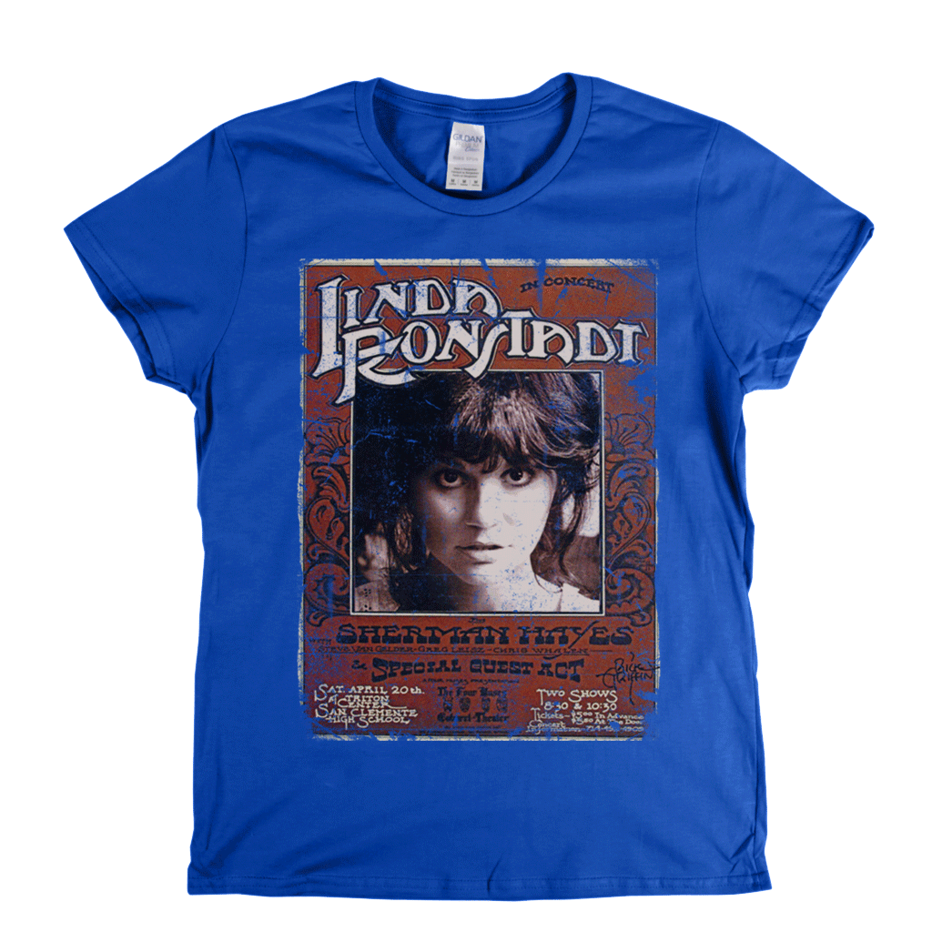 Linda Ronstadt Poster Womens T-Shirt