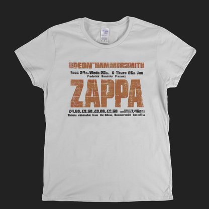 Zappa Odeon Gig Poster Womens T-Shirt