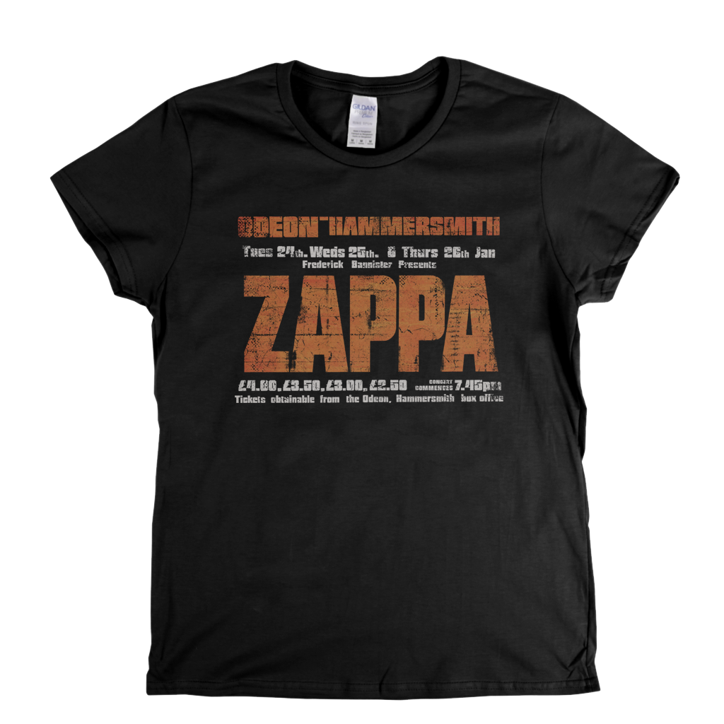 Zappa Odeon Gig Poster Womens T-Shirt