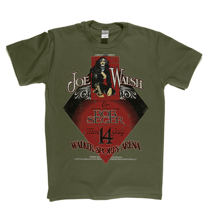 Joe Walsh Bob Seger Poster T-Shirt