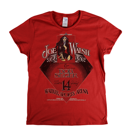 Joe Walsh Bob Seger Poster Womens T-Shirt