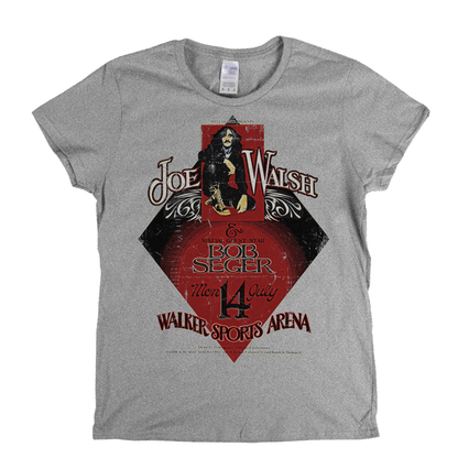 Joe Walsh Bob Seger Poster Womens T-Shirt