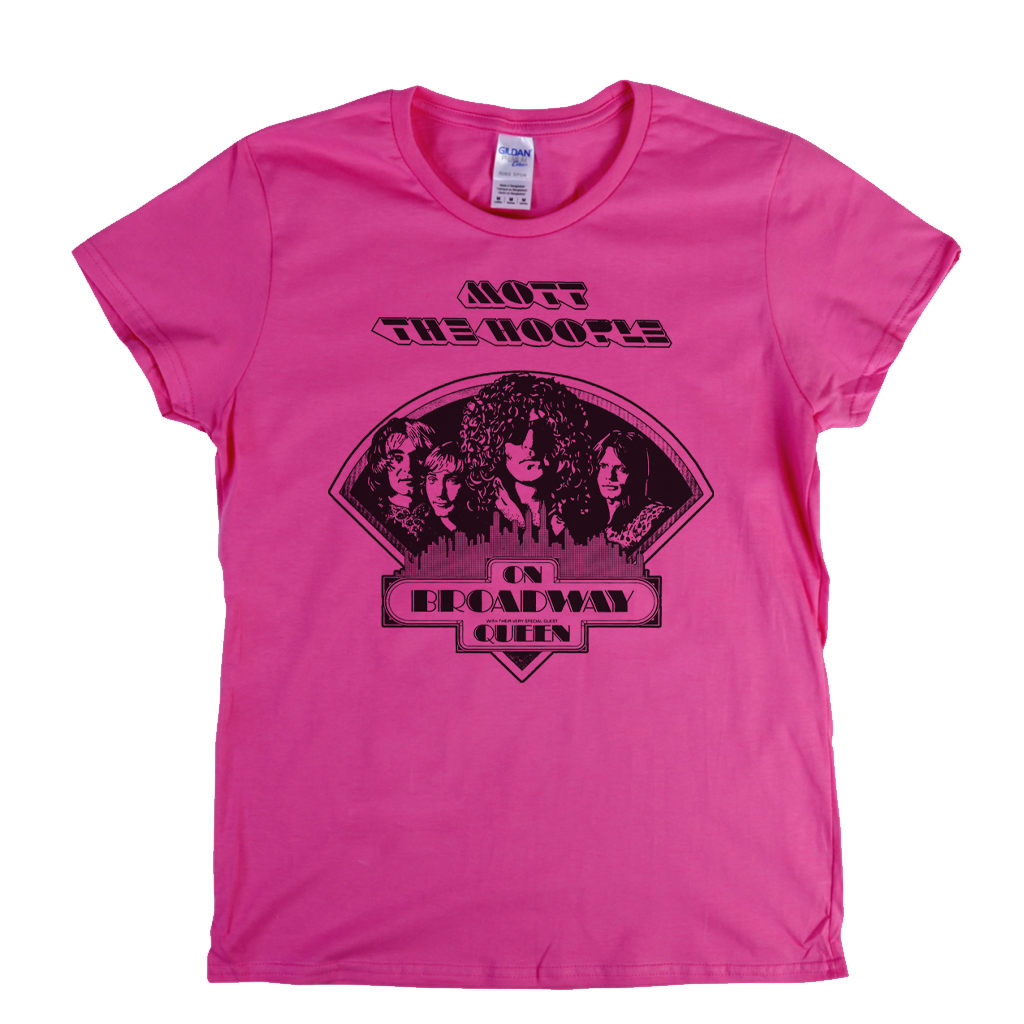 Mott The Hoople On Broadway With Queen Womens T-Shirt