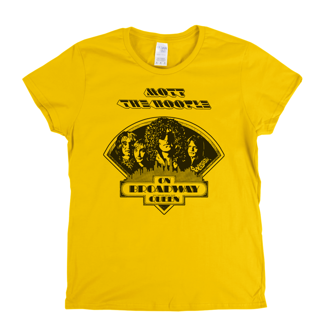 Mott The Hoople On Broadway With Queen Womens T-Shirt