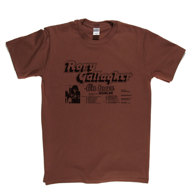 Rory Gallagher On Tour Poster T-Shirt