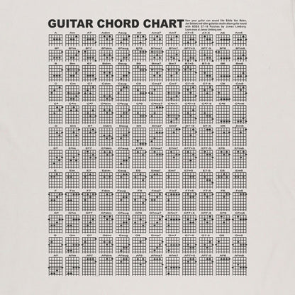 Guitar Chords Poster T-shirt