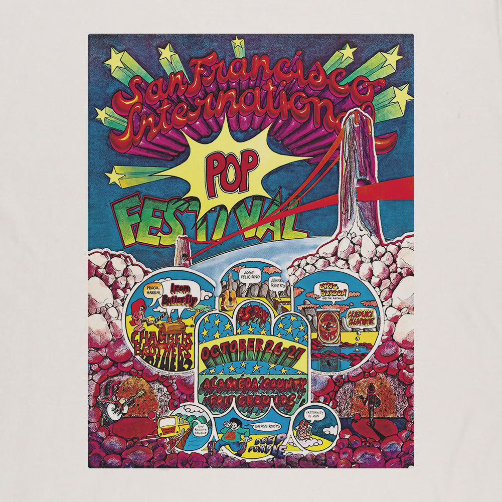 San Francisco International Pop Festival Limited Edition Poster T-shirt