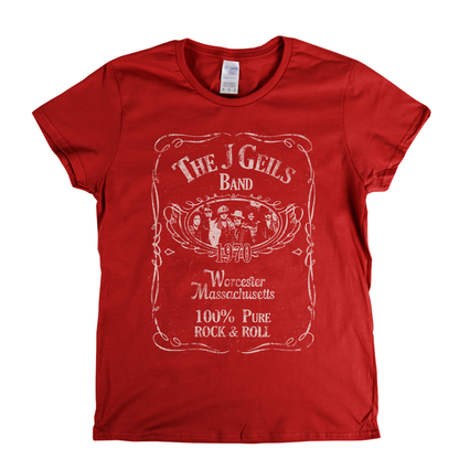 The J Geils Band Liquor Label Womens T-Shirt