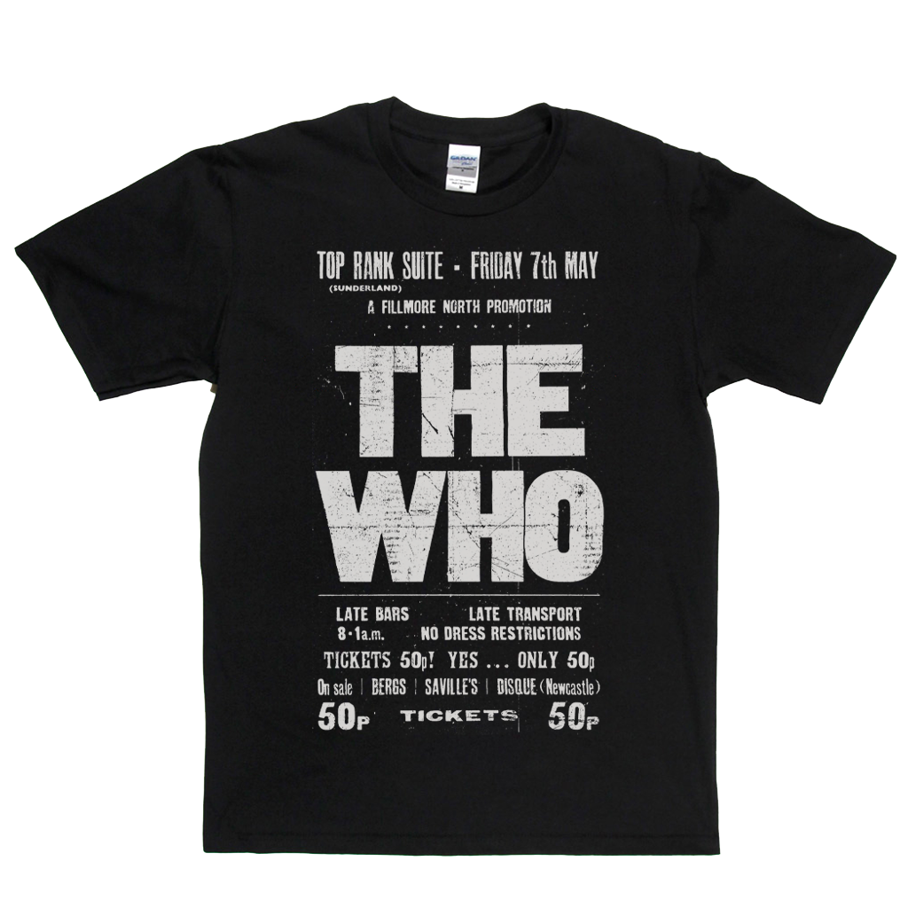 The Who Top Rank Suite Gig Poster T-Shirt