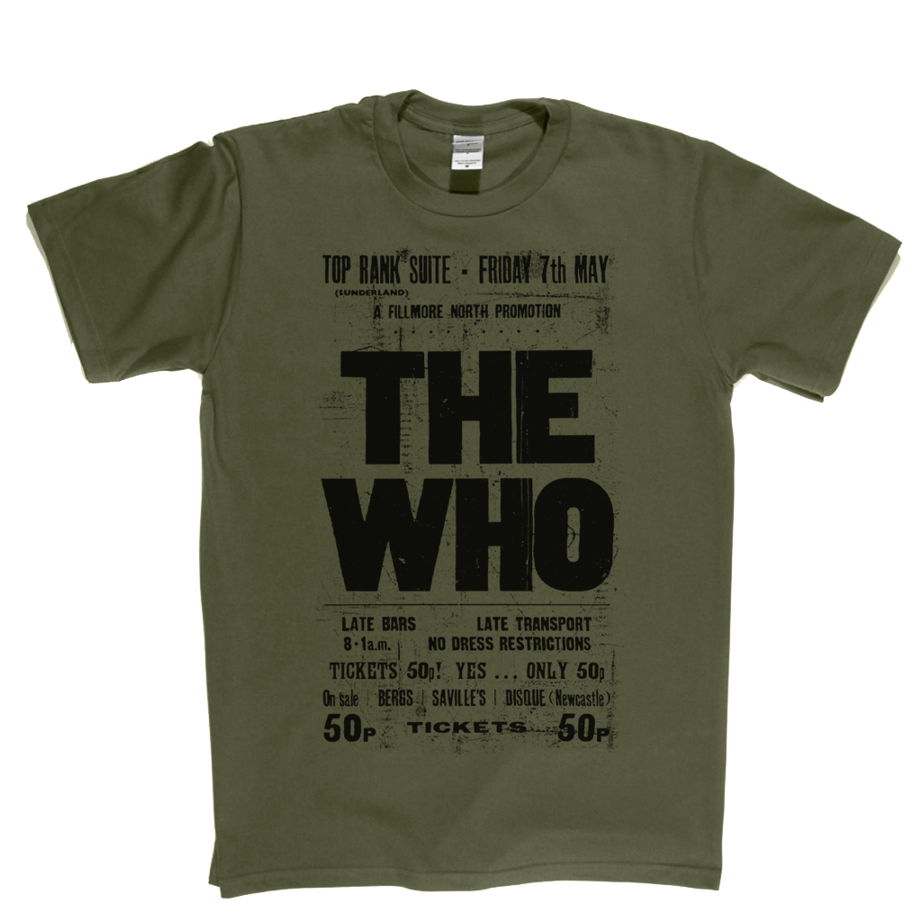 The Who Top Rank Suite Gig Poster T-Shirt