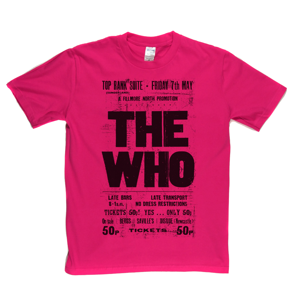 The Who Top Rank Suite Gig Poster T-Shirt