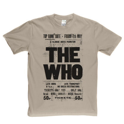 The Who Top Rank Suite Gig Poster T-Shirt