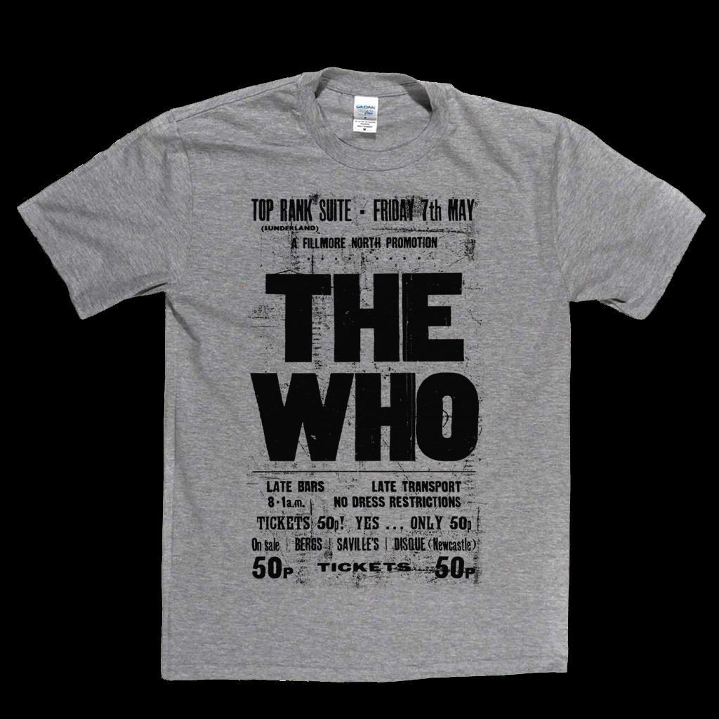 The Who Top Rank Suite Gig Poster T-Shirt