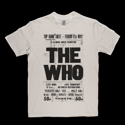 The Who Top Rank Suite Gig Poster T-Shirt