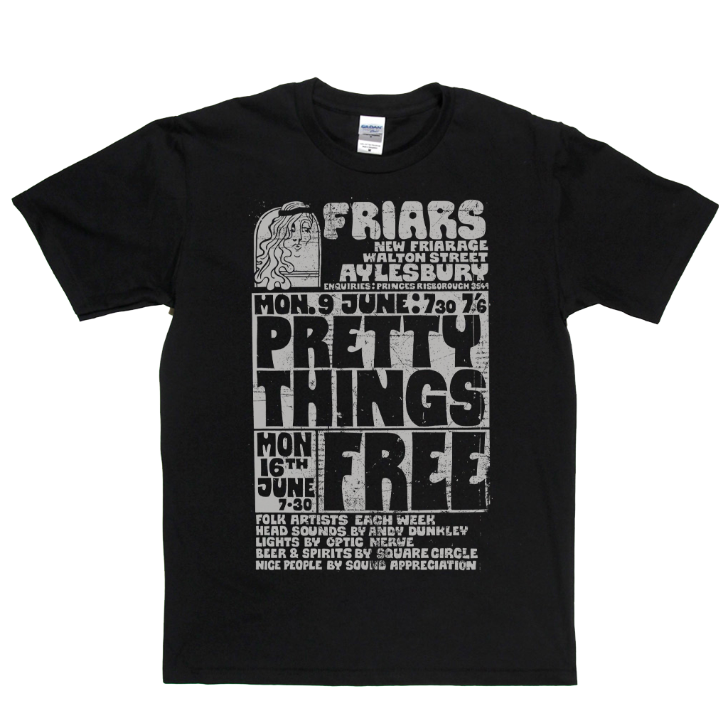 Pretty Things Free Gig Poster T-Shirt