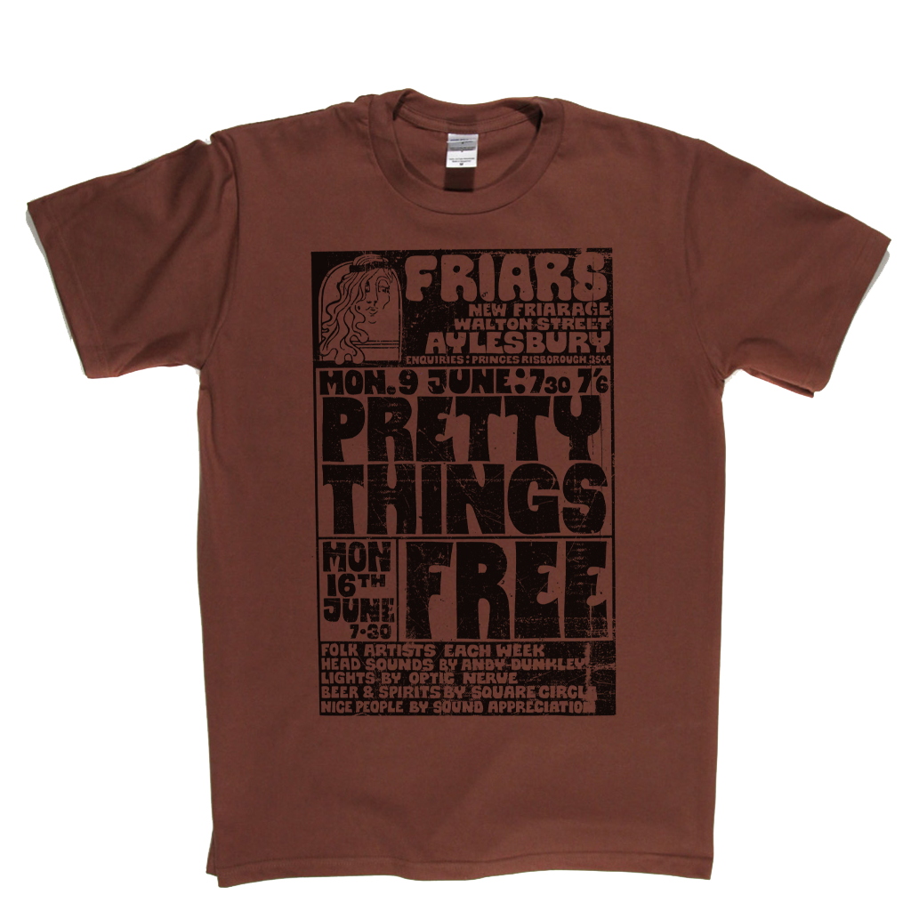 Pretty Things Free Gig Poster T-Shirt