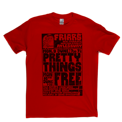 Pretty Things Free Gig Poster T-Shirt