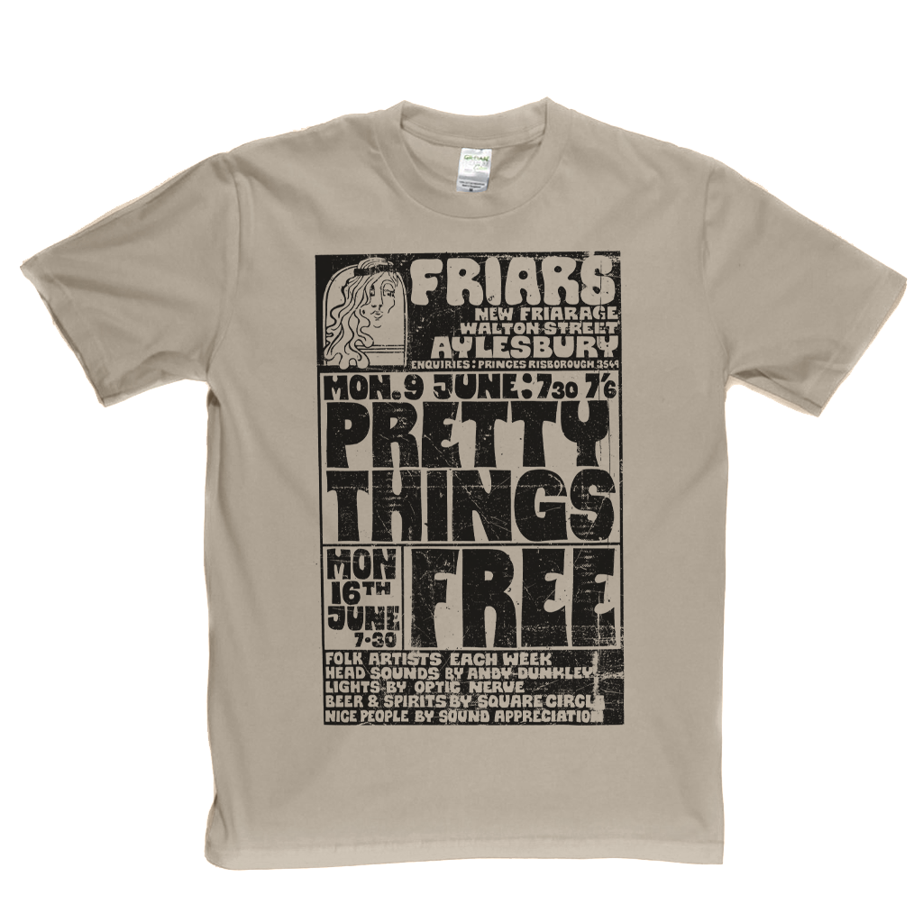 Pretty Things Free Gig Poster T-Shirt