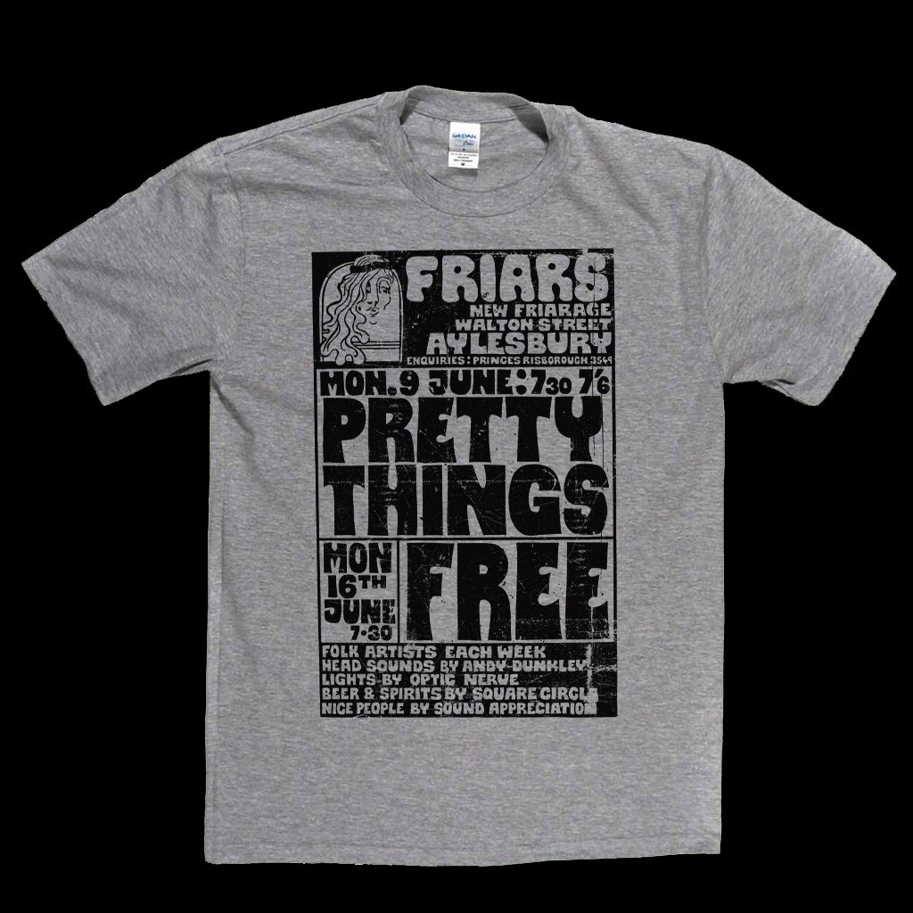 Pretty Things Free Gig Poster T-Shirt