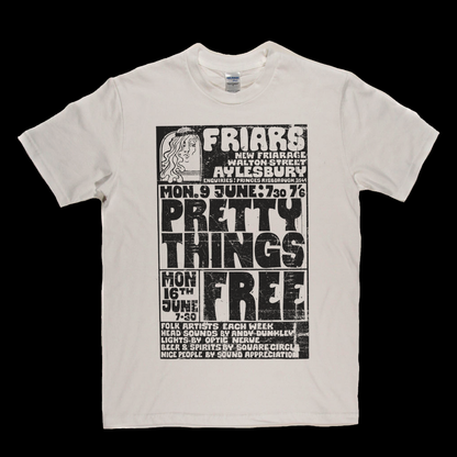 Pretty Things Free Gig Poster T-Shirt