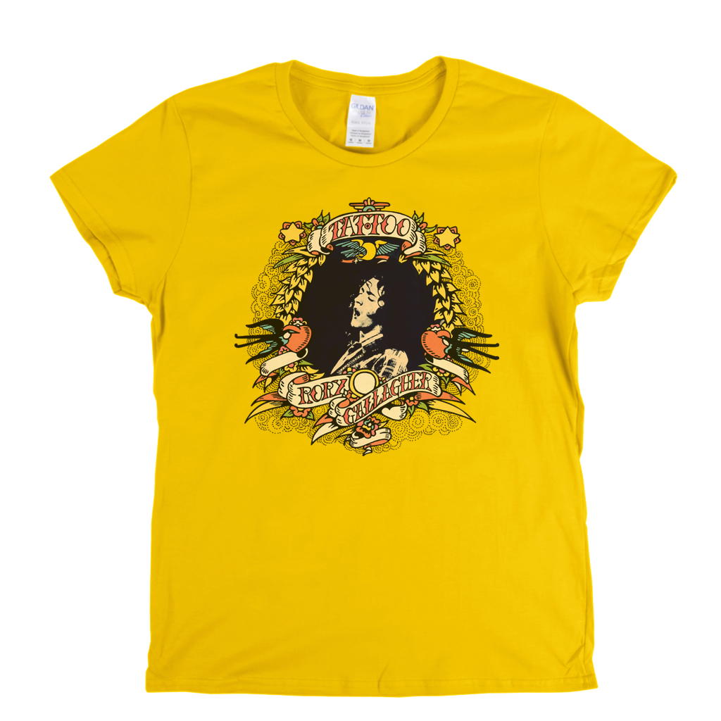 Rory Gallagher Tattoo Womens T-Shirt