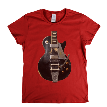 Neil Young Old Black Guitar Womens T-Shirt