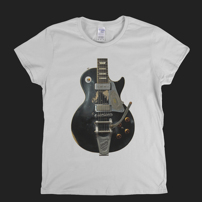 Neil Young Old Black Guitar Womens T-Shirt