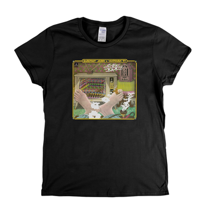 Barefoot Jerry Watchin T V Womens T-Shirt