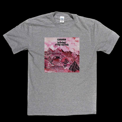 Caravan In The Land Of Grey And Pink T-Shirt