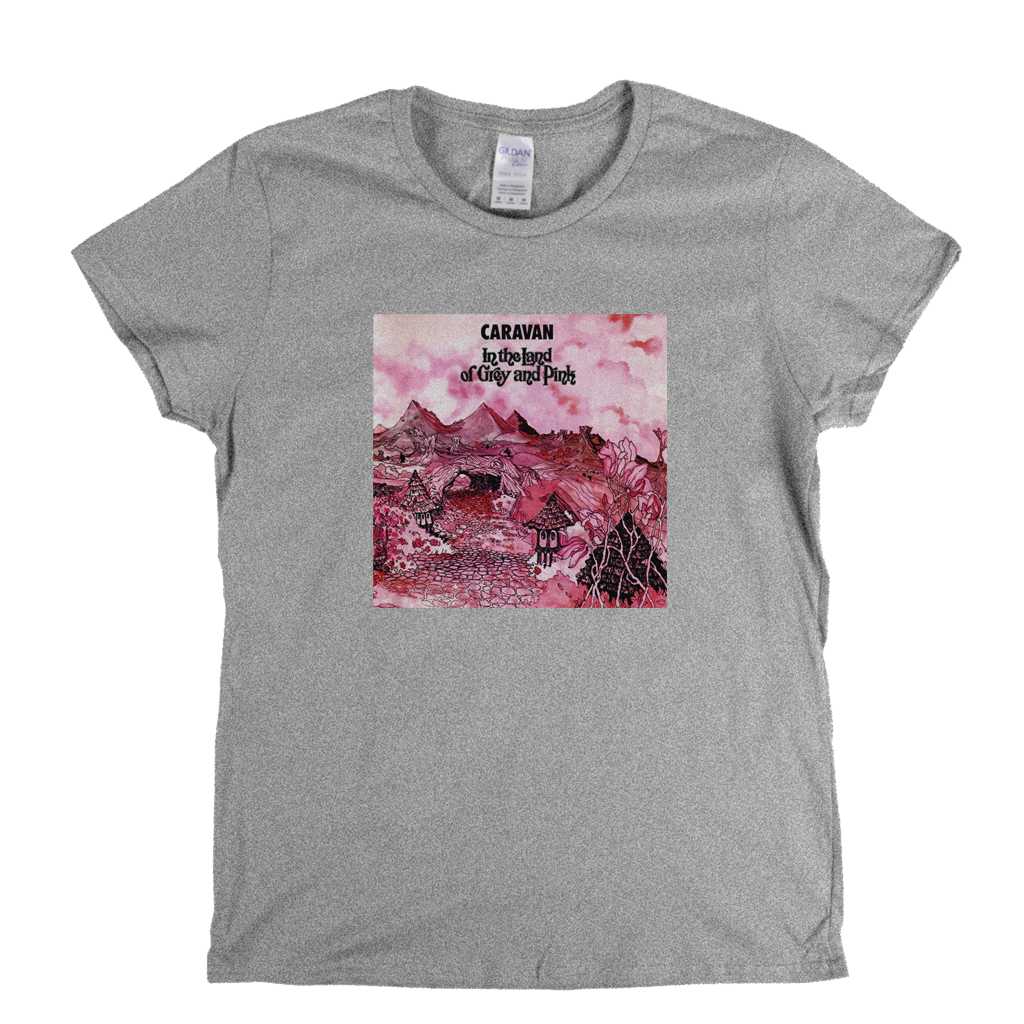 Caravan In The Land Of Grey And Pink Womens T-Shirt