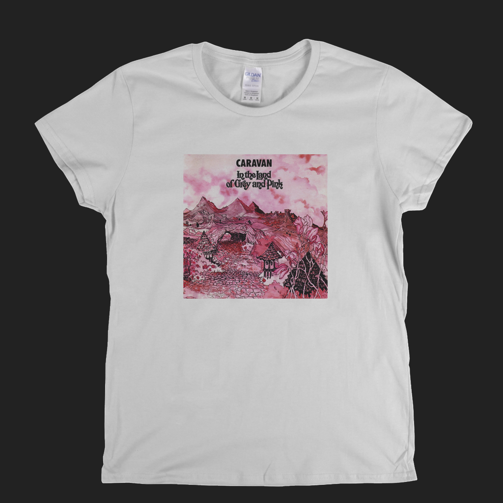 Caravan In The Land Of Grey And Pink Womens T-Shirt