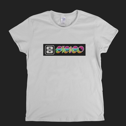 8 Track Stereo Logo Womens T-Shirt