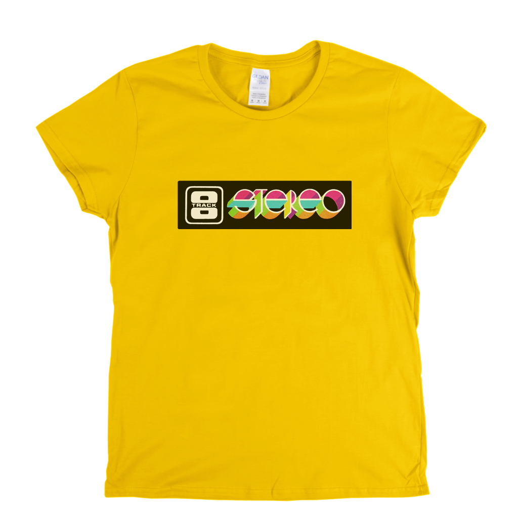 8 Track Stereo Logo Womens T-Shirt