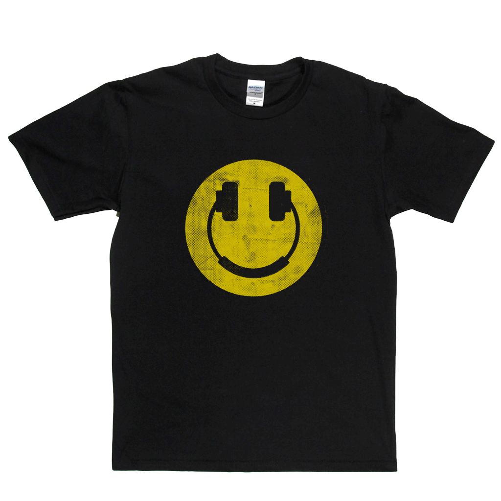 Smiley Headphones T-Shirt