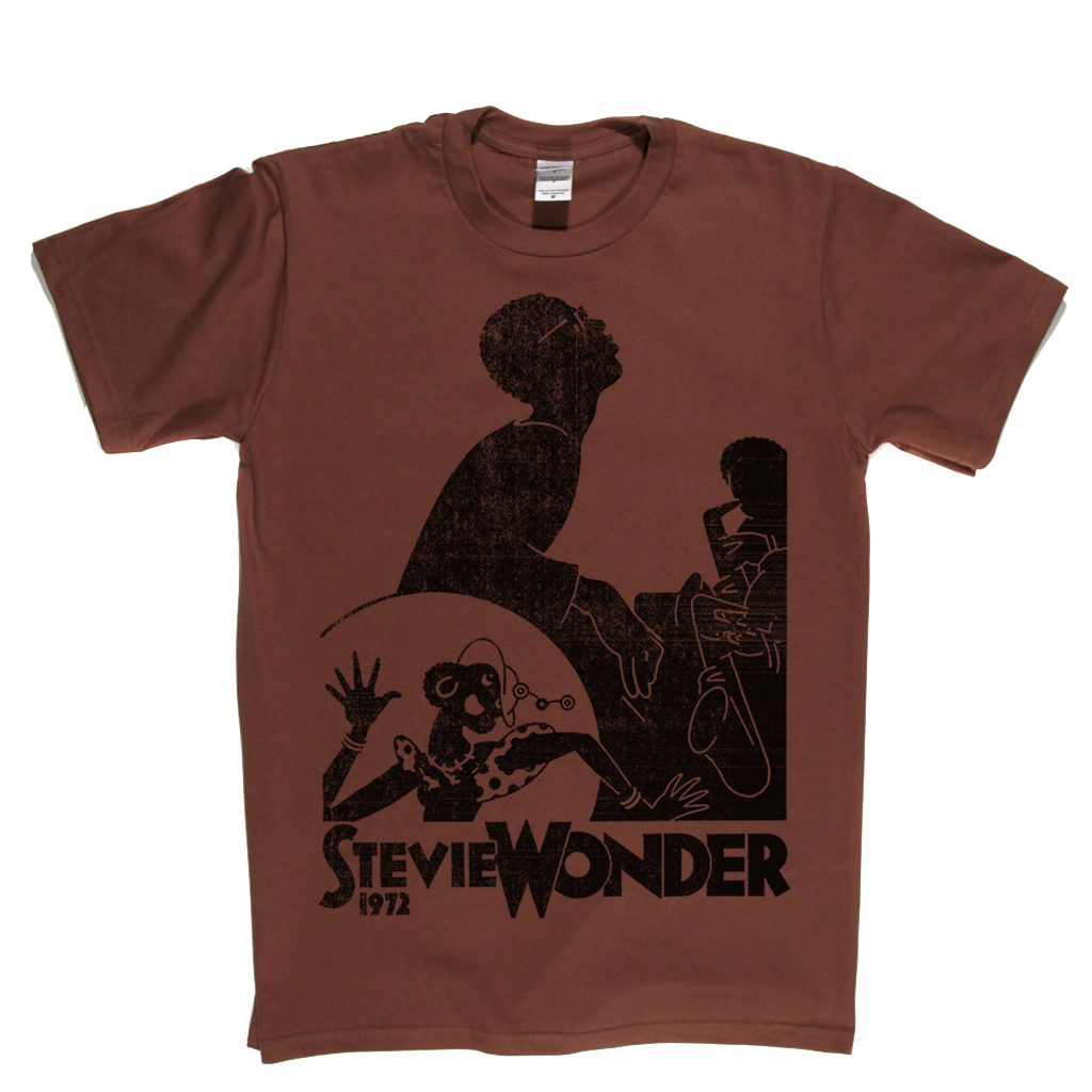 Stevie Wonder 1972 Poster T-Shirt