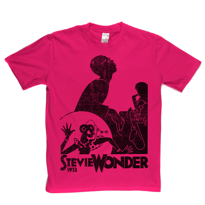 Stevie Wonder 1972 Poster T-Shirt