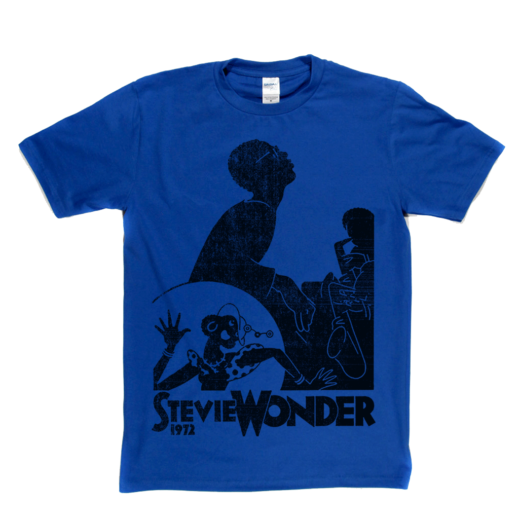 Stevie Wonder 1972 Poster T-Shirt